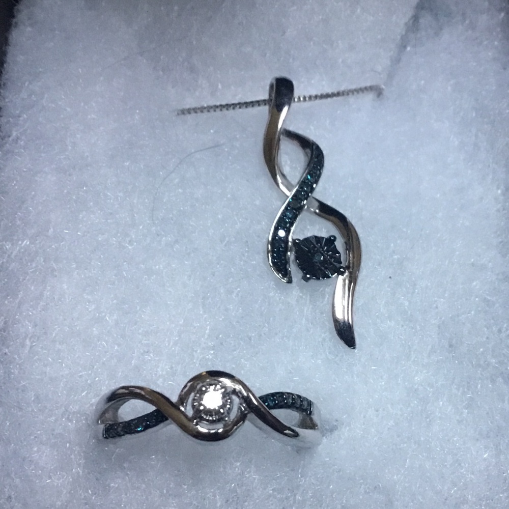 Sterling silver and ring